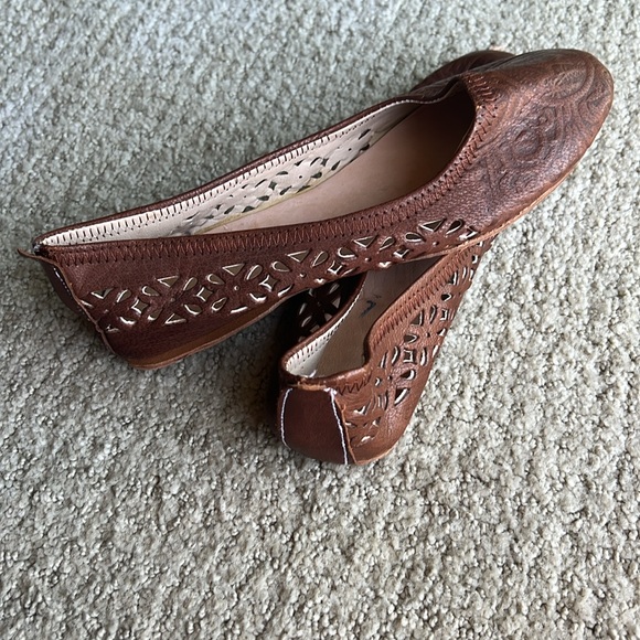 Beautiful Handmade VRAI CUIR Moroccan Leather Flats - Picture 5 of 7